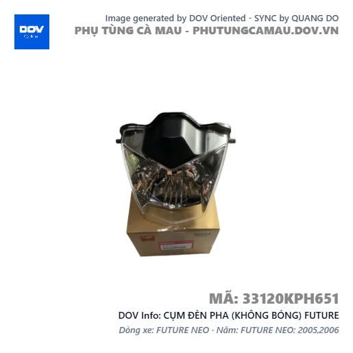 CỤM ĐÈN PHA (KHÔNG BÓNG) FUTURE — 33120KPH651