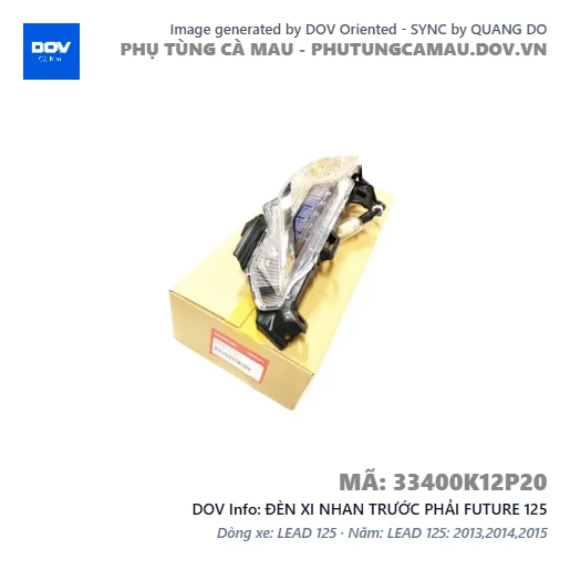 ĐÈN XI NHAN TRƯỚC PHẢI FUTURE 125 — 33400K12P20
