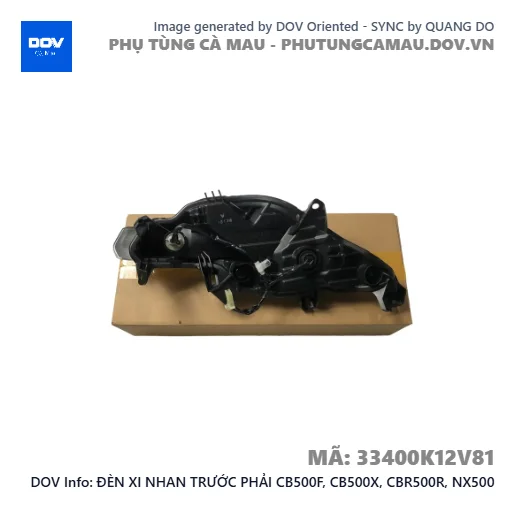 ĐÈN XI NHAN TRƯỚC PHẢI CB500F, CB500X, CBR500R, NX500 — 33400K12V81