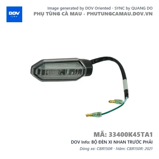 BỘ ĐÈN XI NHAN TRƯỚC PHẢI — 33400K45TA1