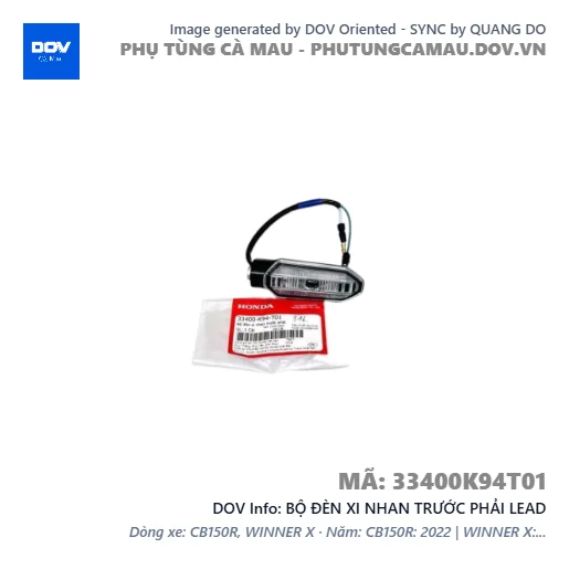 BỘ ĐÈN XI NHAN TRƯỚC PHẢI LEAD — 33400K94T01