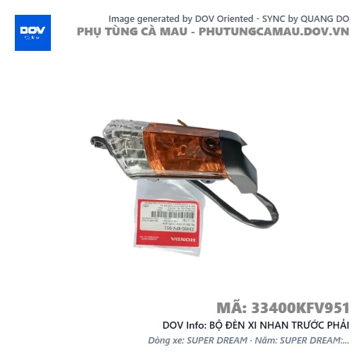BỘ ĐÈN XI NHAN TRƯỚC PHẢI  — 33400KFV951