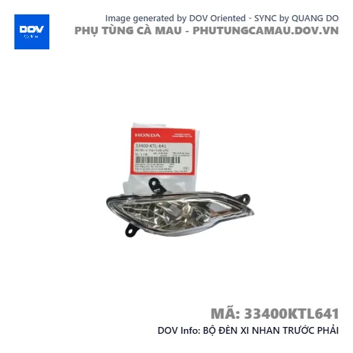BỘ ĐÈN XI NHAN TRƯỚC PHẢI  — 33400KTL641