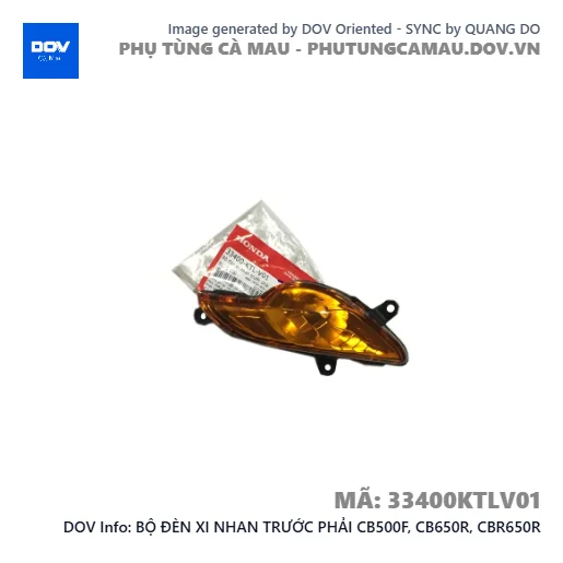 BỘ ĐÈN XI NHAN TRƯỚC PHẢI CB500F, CB650R, CBR650R — 33400KTLV01