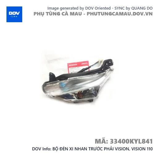 BỘ ĐÈN XI NHAN TRƯỚC PHẢI VISION, VISION 110 — 33400KYL841