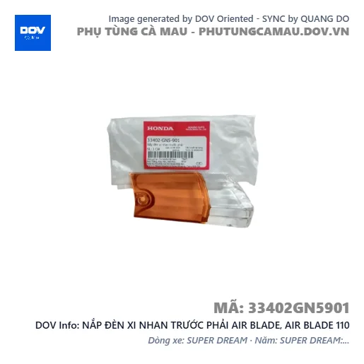 NẮP ĐÈN XI NHAN TRƯỚC PHẢI AIR BLADE, AIR BLADE 110 — 33402GN5901