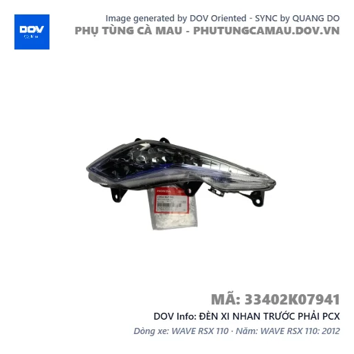 ĐÈN XI NHAN TRƯỚC PHẢI PCX — 33402K07941