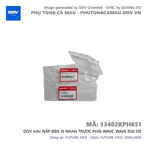 NẮP ĐÈN XI NHAN TRƯỚC PHẢI WAVE, WAVE RSX 110 — 33402KPH651