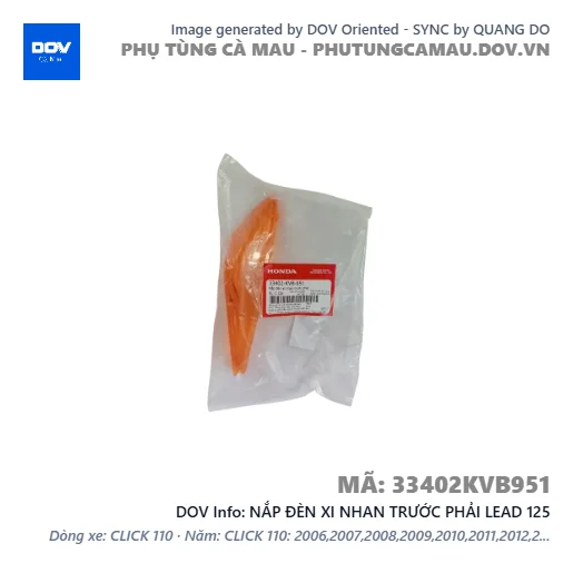 NẮP ĐÈN XI NHAN TRƯỚC PHẢI LEAD 125 — 33402KVB951