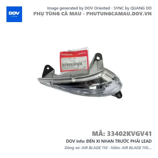 ĐÈN XI NHAN TRƯỚC PHẢI LEAD — 33402KVGV41
