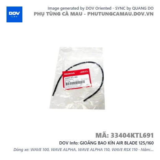 GIOĂNG BAO KÍN AIR BLADE 125/160 — 33404KTL691
