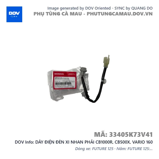 DÂY ĐIỆN ĐÈN XI NHAN PHẢI CB1000R, CB500X, VARIO 160 — 33405K73V41