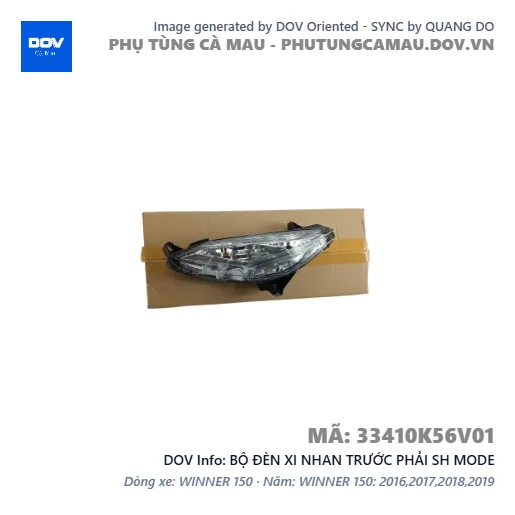 BỘ ĐÈN XI NHAN TRƯỚC PHẢI SH MODE — 33410K56V01