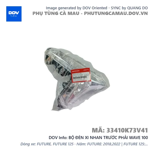 BỘ ĐÈN XI NHAN TRƯỚC PHẢI WAVE 100 — 33410K73V41