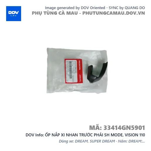 ỐP NẮP XI NHAN TRƯỚC PHẢI SH MODE, VISION 110 — 33414GN5901