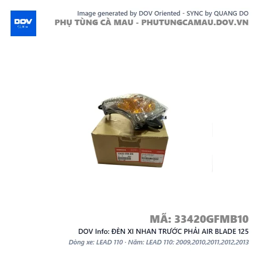 ĐÈN XI NHAN TRƯỚC PHẢI AIR BLADE 125 — 33420GFMB10