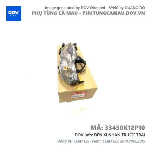 ĐÈN XI NHAN TRƯỚC TRÁI  — 33450K12P10