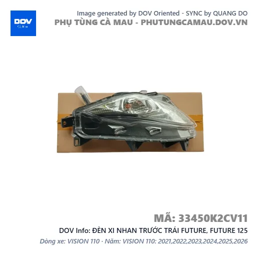 ĐÈN XI NHAN TRƯỚC TRÁI FUTURE, FUTURE 125 — 33450K2CV11