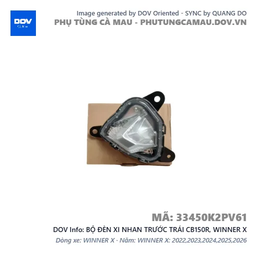 BỘ ĐÈN XI NHAN TRƯỚC TRÁI CB150R, WINNER X — 33450K2PV61