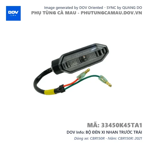 BỘ ĐÈN XI NHAN TRƯỚC TRÁI — 33450K45TA1