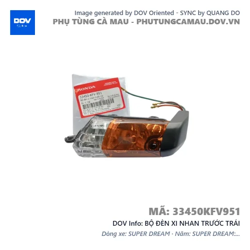 BỘ ĐÈN XI NHAN TRƯỚC TRÁI — 33450KFV951