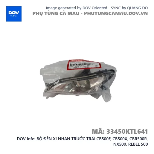 BỘ ĐÈN XI NHAN TRƯỚC TRÁI CB500F, CB500X, CBR500R, NX500, REBEL 500 — 33450KTL641