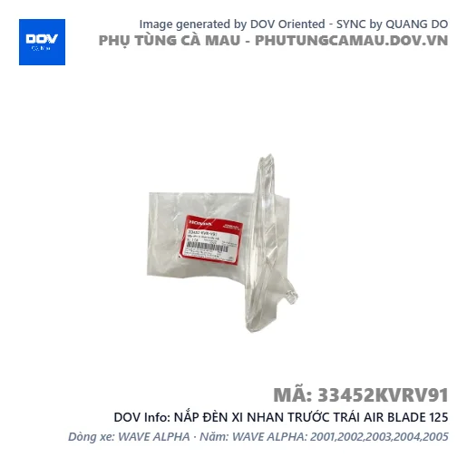 NẮP ĐÈN XI NHAN TRƯỚC TRÁI AIR BLADE 125 — 33452KVRV91