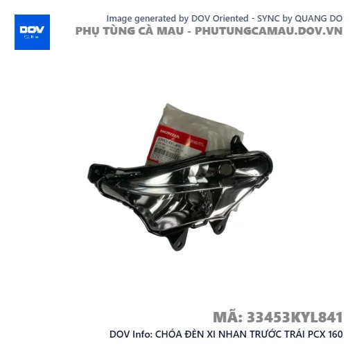 CHÓA ĐÈN XI NHAN TRƯỚC TRÁI PCX 160 — 33453KYL841