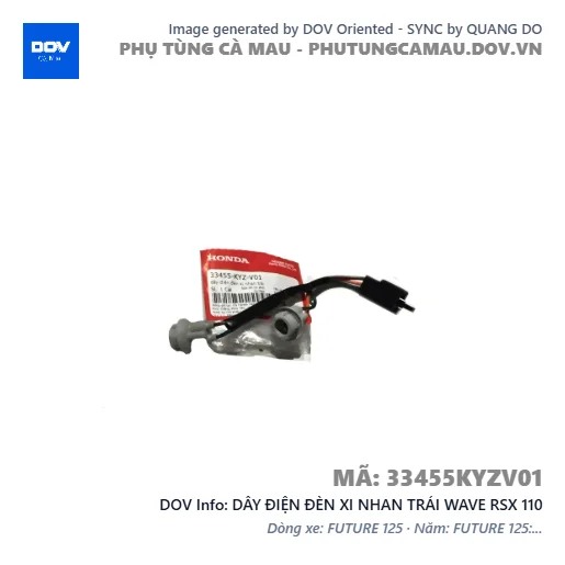 DÂY ĐIỆN ĐÈN XI NHAN TRÁI WAVE RSX 110 — 33455KYZV01