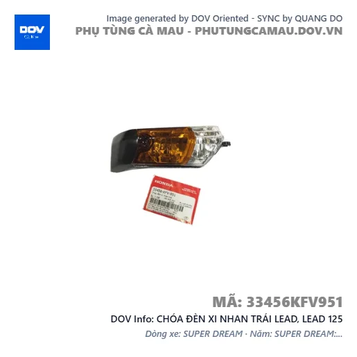 CHÓA ĐÈN XI NHAN TRÁI LEAD, LEAD 125 — 33456KFV951