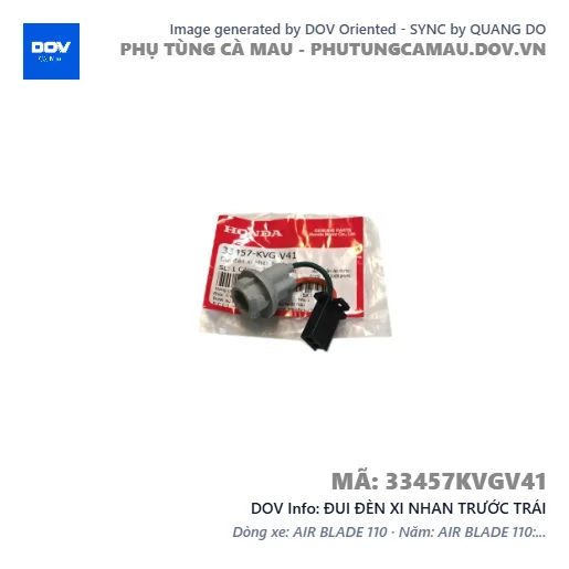 ĐUI ĐÈN XI NHAN TRƯỚC TRÁI  — 33457KVGV41