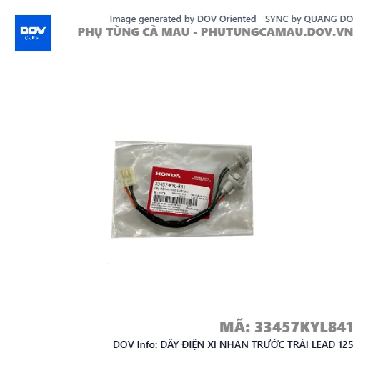 DÂY ĐIỆN XI NHAN TRƯỚC TRÁI LEAD 125 — 33457KYL841