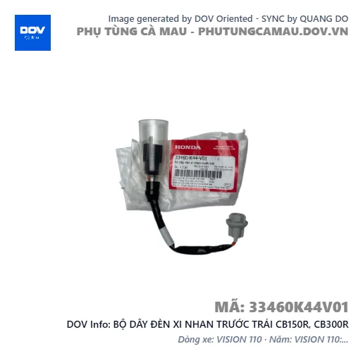BỘ DÂY ĐÈN XI NHAN TRƯỚC TRÁI CB150R, CB300R — 33460K44V01