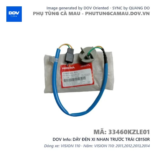 DÂY ĐÈN XI NHAN TRƯỚC TRÁI CB150R — 33460KZLE01