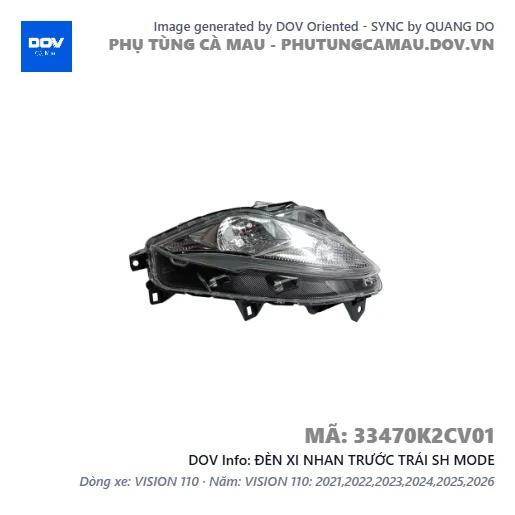 ĐÈN XI NHAN TRƯỚC TRÁI SH MODE — 33470K2CV01
