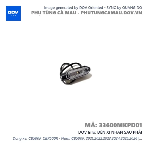 ĐÈN XI NHAN SAU PHẢI — 33600MKPD01