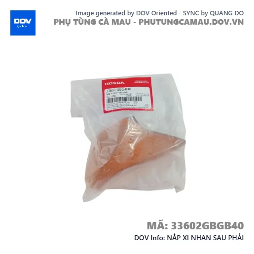 NẮP XI NHAN SAU PHẢI  — 33602GBGB40