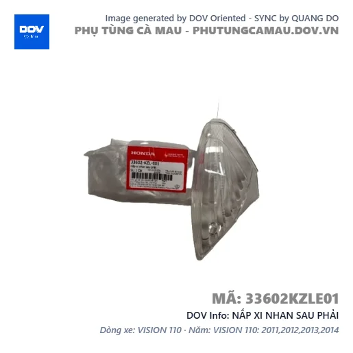 NẮP XI NHAN SAU PHẢI  — 33602KZLE01