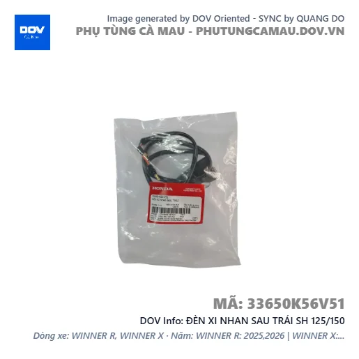 ĐÈN XI NHAN SAU TRÁI SH 125/150 — 33650K56V51