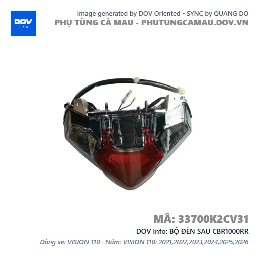 BỘ ĐÈN SAU CBR1000RR — 33700K2CV31
