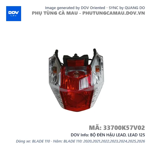 BỘ ĐÈN HẬU LEAD, LEAD 125 — 33700K57V02