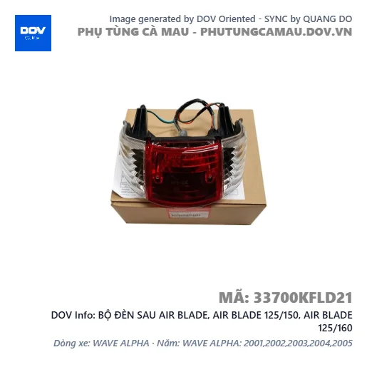 BỘ ĐÈN SAU AIR BLADE, AIR BLADE 125/150, AIR BLADE 125/160 — 33700KFLD21