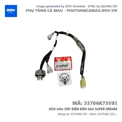 DÂY ĐIỆN ĐÈN SAU SUPER DREAM — 33706K73V81