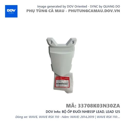 BỘ ỐP ĐUÔI NHB55P LEAD, LEAD 125 — 33708K03N30ZA