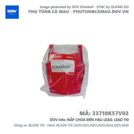 NẮP CHÓA ĐÈN HẬU LEAD, LEAD 110 — 33710K57V02