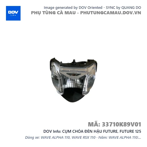 CỤM CHÓA ĐÈN HẬU FUTURE, FUTURE 125 — 33710K89V01