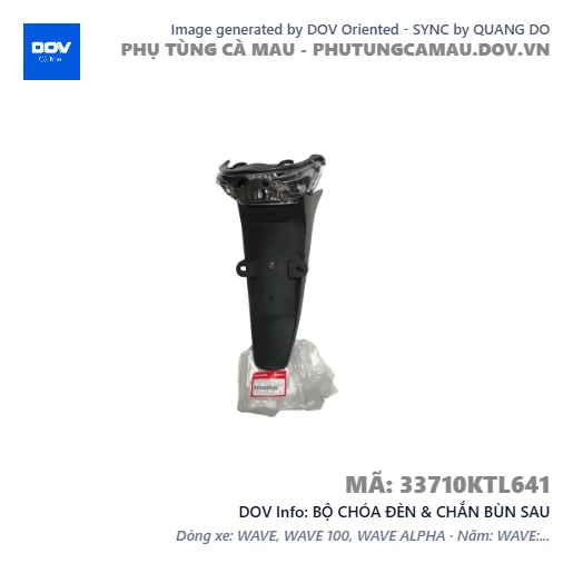BỘ CHÓA ĐÈN & CHẮN BÙN SAU — 33710KTL641
