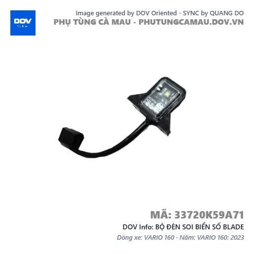 BỘ ĐÈN SOI BIỂN SỐ BLADE — 33720K59A71