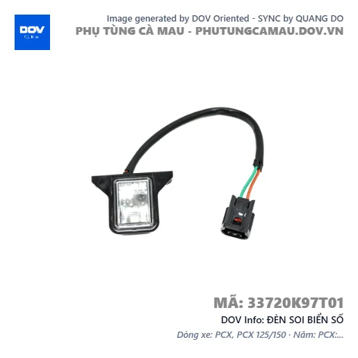 ĐÈN SOI BIỂN SỐ  — 33720K97T01