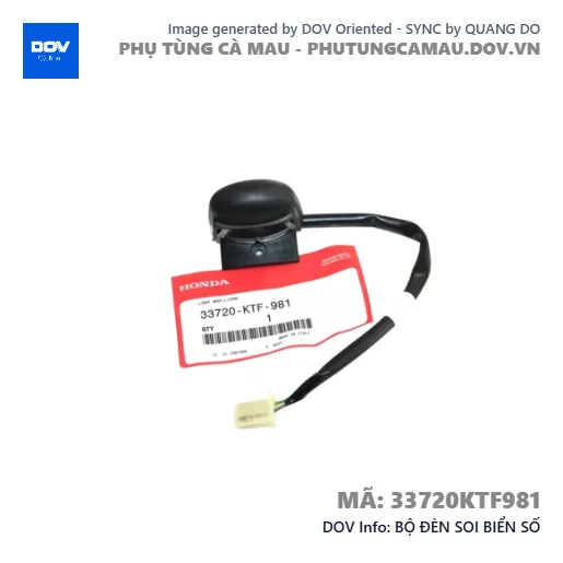 BỘ ĐÈN SOI BIỂN SỐ — 33720KTF981